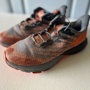Hoka Athletic Shoes - Orange and Gray